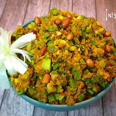 A picture of Onion Leaves Stir Fry - North Indian style.