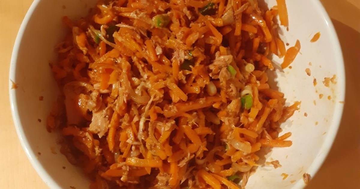 Lauwarmer Karotten-Thunfisch-Salat Rezept von aubergine1234 - Cookpad