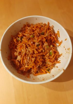 Lauwarmer Karotten-Thunfisch-Salat Rezepthauptbild