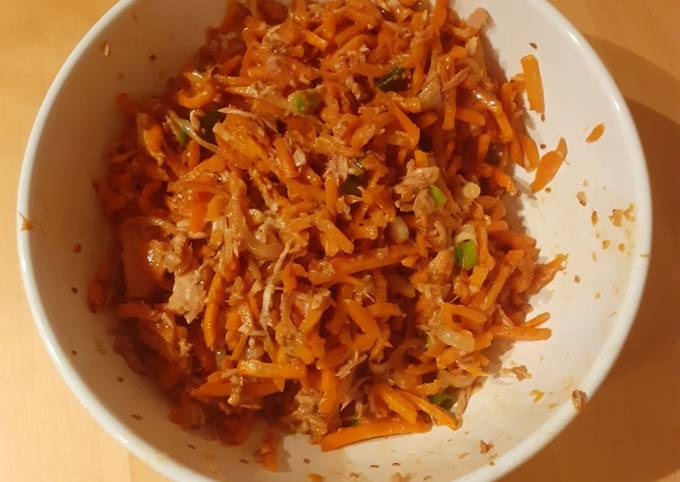 Lauwarmer Karotten Thunfisch Salat Rezept Von Aubergine1234 Cookpad