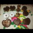 Galletas y alfajores de corazón