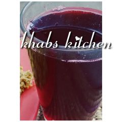 A picture of Mint hibiscus juice.