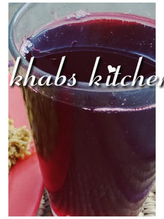 A picture of Mint hibiscus juice.