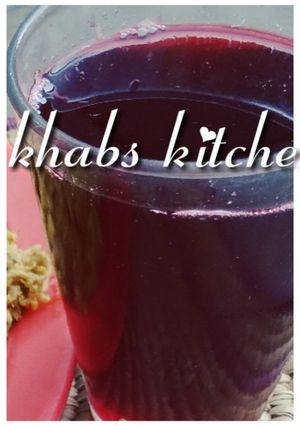 A picture of Mint hibiscus juice.