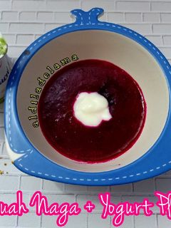 Foto resep MPASi Pure Buah Naga Yogurt