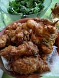Buñuelos de cabos de espinaca