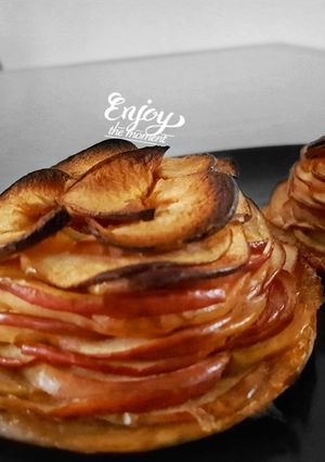 Une photo de Tarte aux pommes effeuillées 0% MG