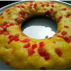 A picture of Vanilla tutti fruity cake.