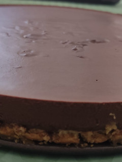 Una foto de Cheesecake vegana de chocolate
