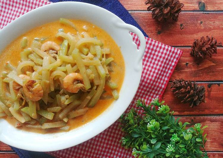 Cara Gampang memasak Sayur Labu Masak Santan yang praktis
