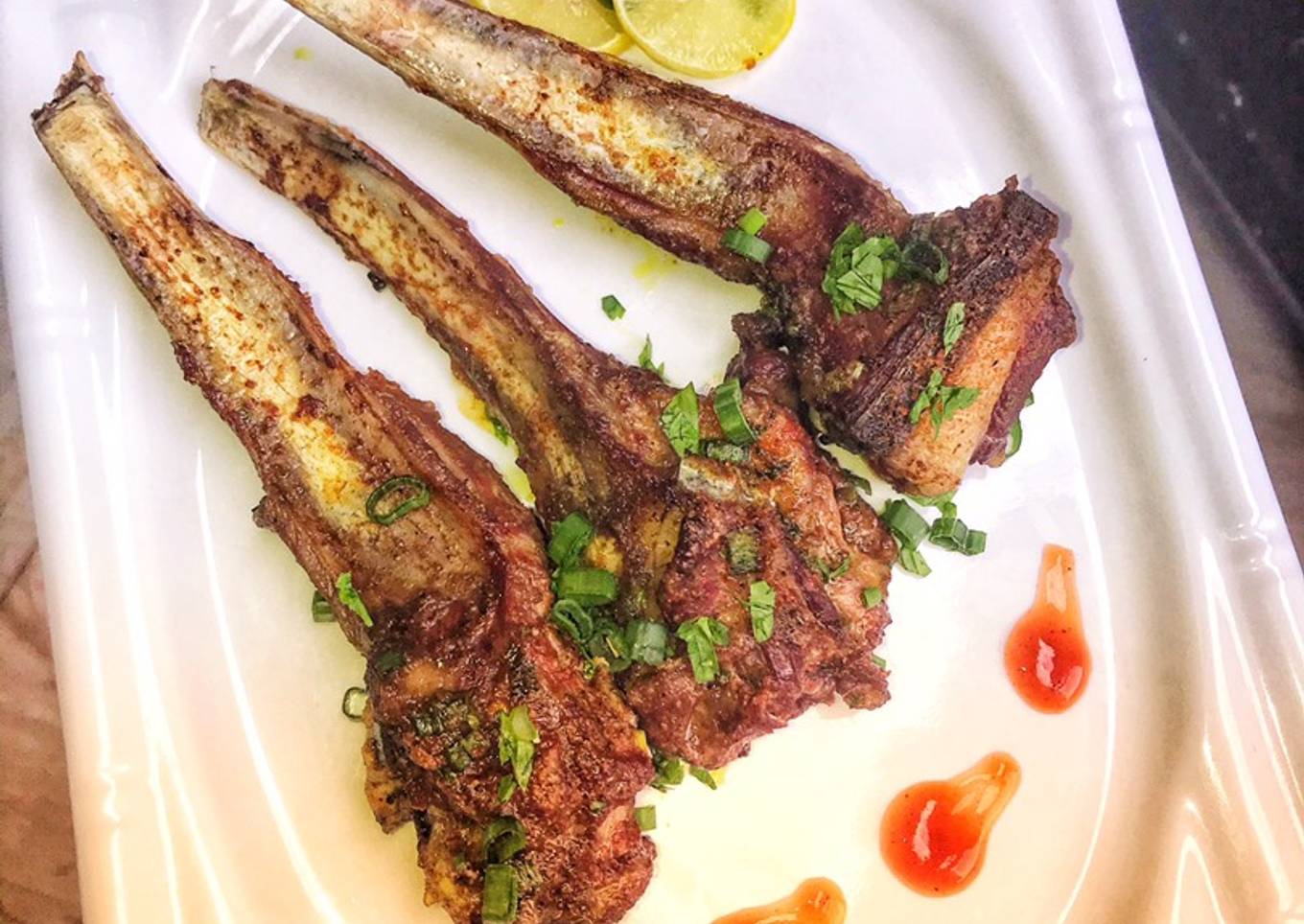 Oven grilled Lamb chops