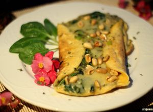 Foto principal de Keto-Omelette de Espinacas y Emmental