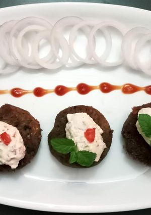 A picture of Rajma Galouti Kebab.