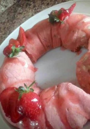 صورة لوصفة كيكة الجلي بالبسكويت