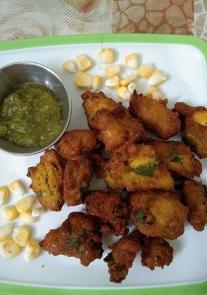 A picture of Corn pakoda.