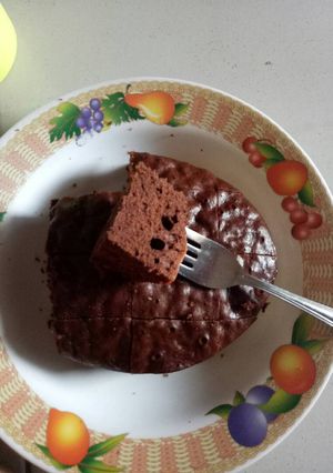 Foto resep Brownis 1 telur nyoklat banget