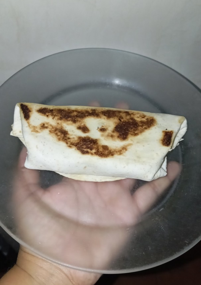 Una foto de Flauta de pollo y champiñones