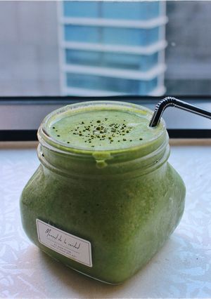 Hình của món Green smoothie.