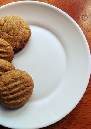 Mogyoróvajas keksz recept fotója