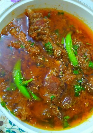 A picture of Shaljam Gosht (Turnip Mutton).