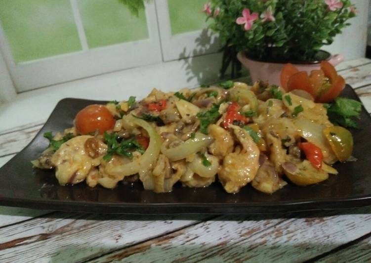 Resep Udang goreng Tepung Siram Mayo #ketopad_cp_seafood yang Bisa Manjain Lidah
