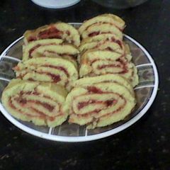 A picture of Swiss Rolls.