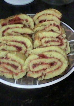 A picture of Swiss Rolls.