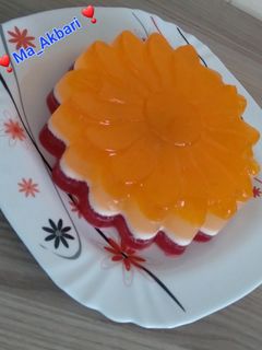 عکسی از دستور ژله سه رنگ