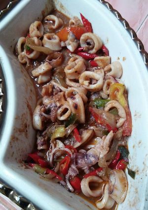 Foto resep Cumi lada hitam