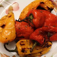 Grilled Baby Peppers A picture of Grilled Baby Peppers.