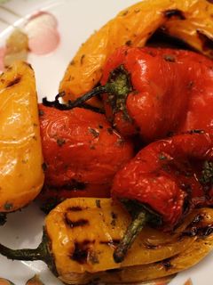 A picture of Grilled Baby Peppers.