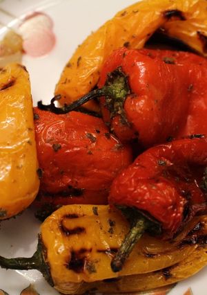 A picture of Grilled Baby Peppers.