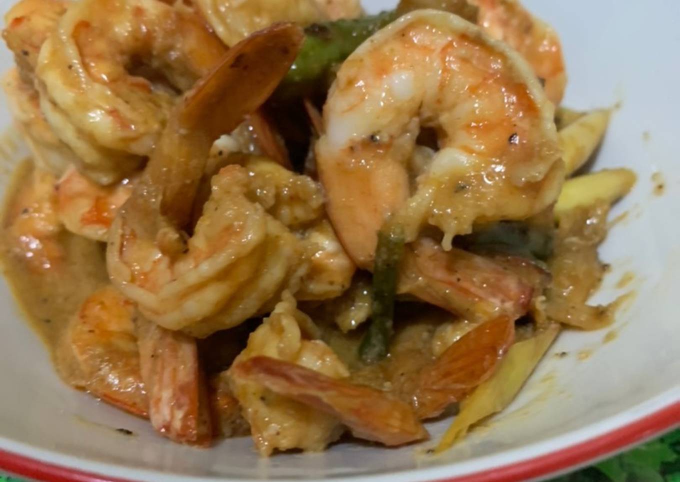 Udang saus tiram pedas