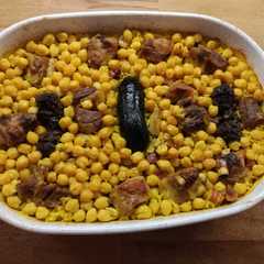 Una foto de Arroz al horno con costillejas