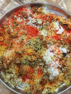 صورة لوصفة برياني الخضار على طريقتي