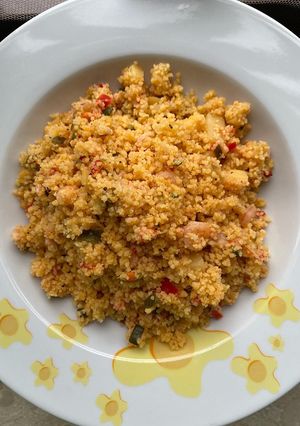 Foto di Cous cous alle verdure con gamberetti e salmone
