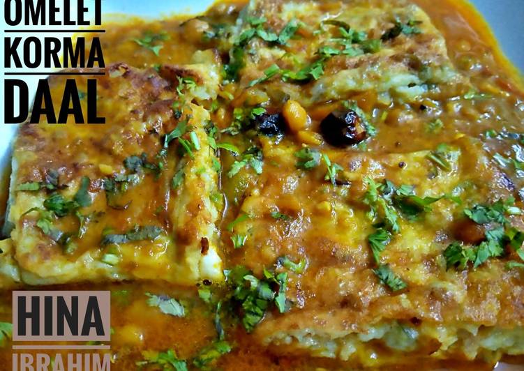 Recipe of Super Quick Homemade Omlet Korma Daal