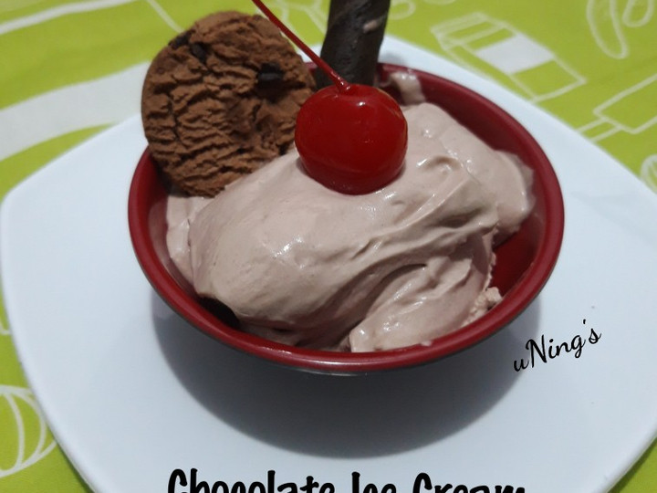 Langkah Mudah untuk Membuat Chocolate Ice Cream a.k.a Es krim coklat no SP, Menggugah Selera