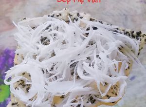 Hình của món Bánh tráng dừa mạch nha.