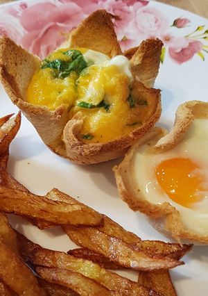 Reggeli tojásos muffin recept fotója