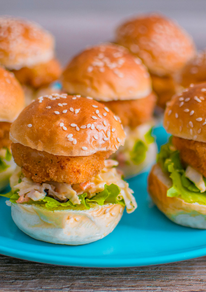 Una foto de Minihamburguesas de pollo