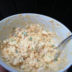 A picture of Egg salad.