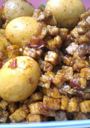Foto resep Orek Tempe + Telor Pelengkap Nasi Uduk