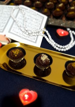 عکسی از دستور حلوا قهوه هسته خرما