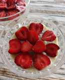 Postre en copas de frutillas, súper fácil
