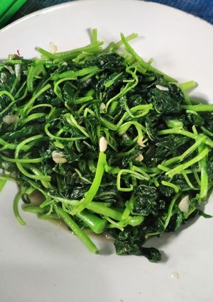 Foto resep Cah bayam (bayam akar)