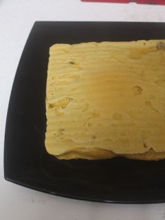 Una foto de Pudín de pan duro con manzana