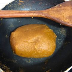 A picture of Pineapple paste- easier homemade method.