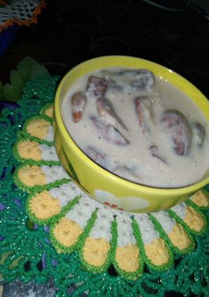A picture of Eid special khajoor kheer.