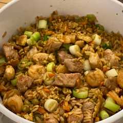 Una foto de Arroz chino frito